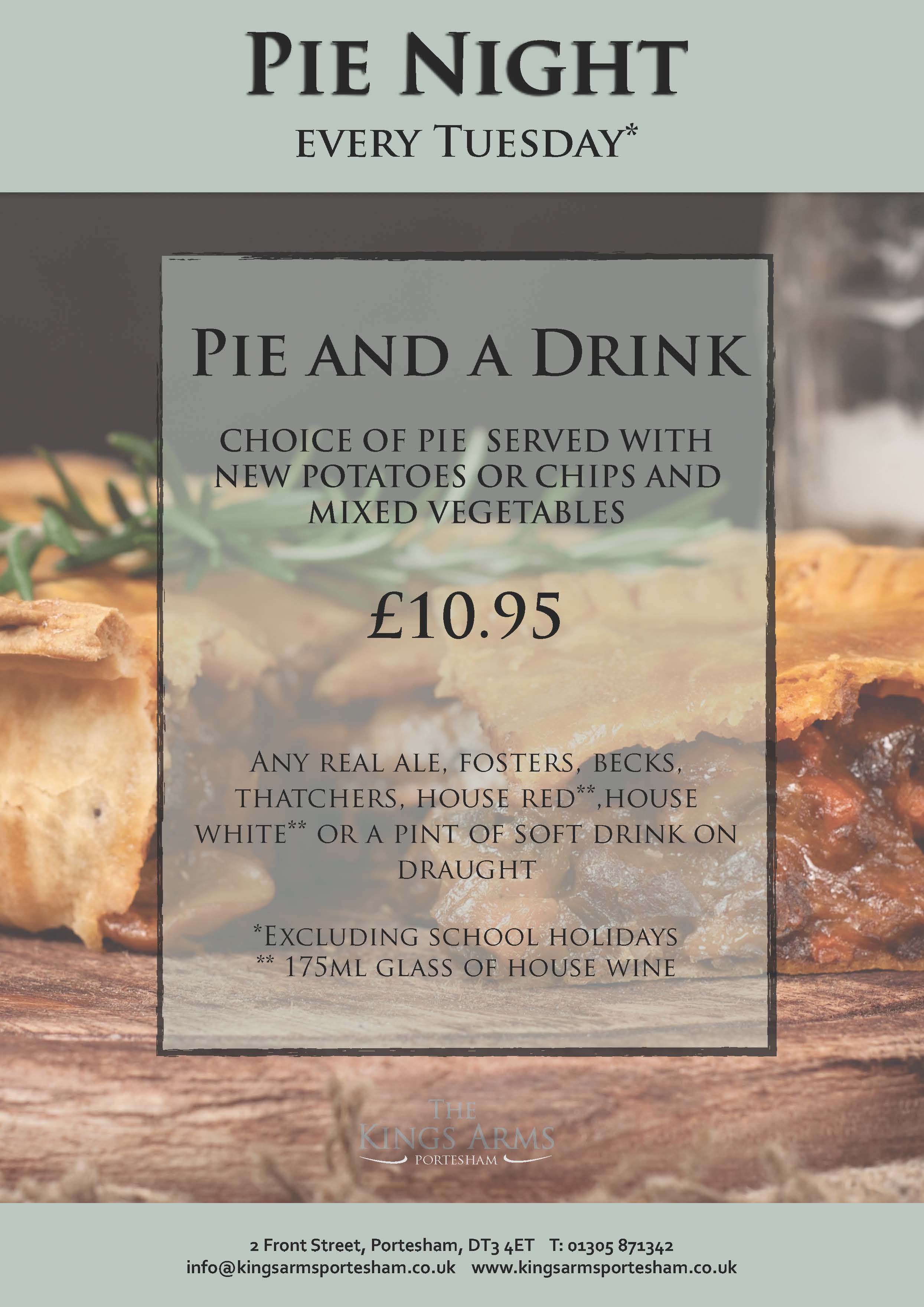 Pie Night The Kings Arms Portesham